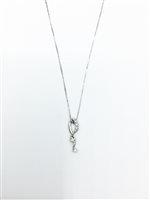 Collana Miluna Donna in Oro bianco Diamante 0.04 Ct CLD2874 - CLD2874